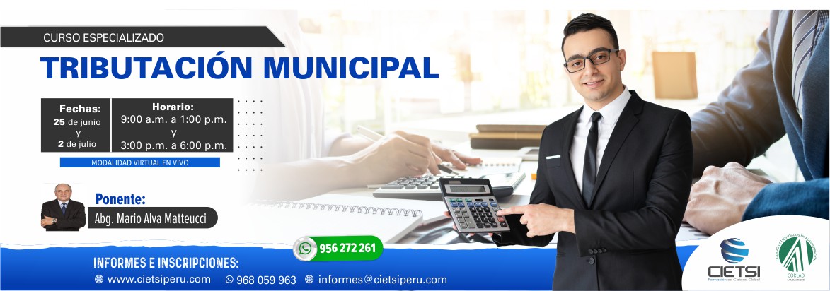 CURSO ESPECIALIZADO TRIBUTACIÓN MUNICIPAL 2022